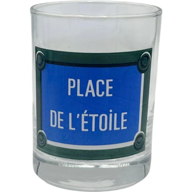 Glass Vintage Streets of Paris Drinking Cocktail Glasses - Set of 4 For Sale - Image 7 of 12