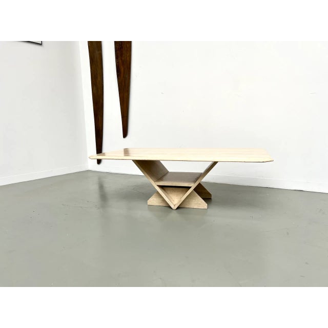 Travertine Coffee Table, Italy, 1970s For Sale - Image 3 of 18