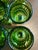 1960s Mid-Century Modern Avocado Green Diamond Point Goblets – Elegant Set of 6 For Sale - Image 13 of 14