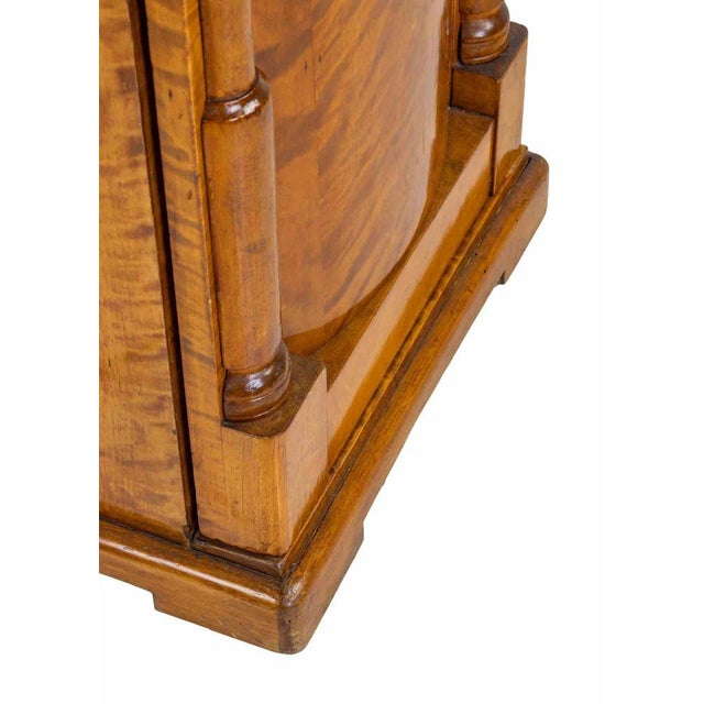 Wood French Empire Style Walnut Night Tables, Late 19th Century, Set of 2 For Sale - Image 7 of 9