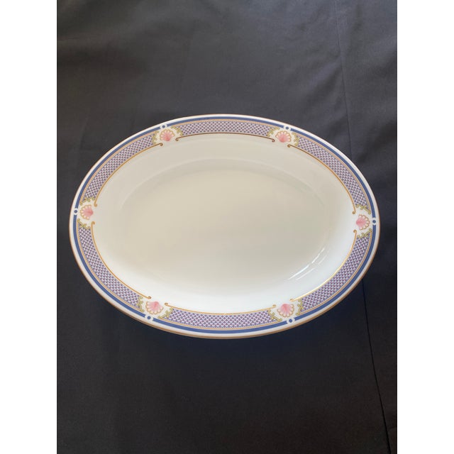 White Wedgwood Waverley Bone China Oval Serving Bowl Vintage Mint Condition For Sale - Image 8 of 12