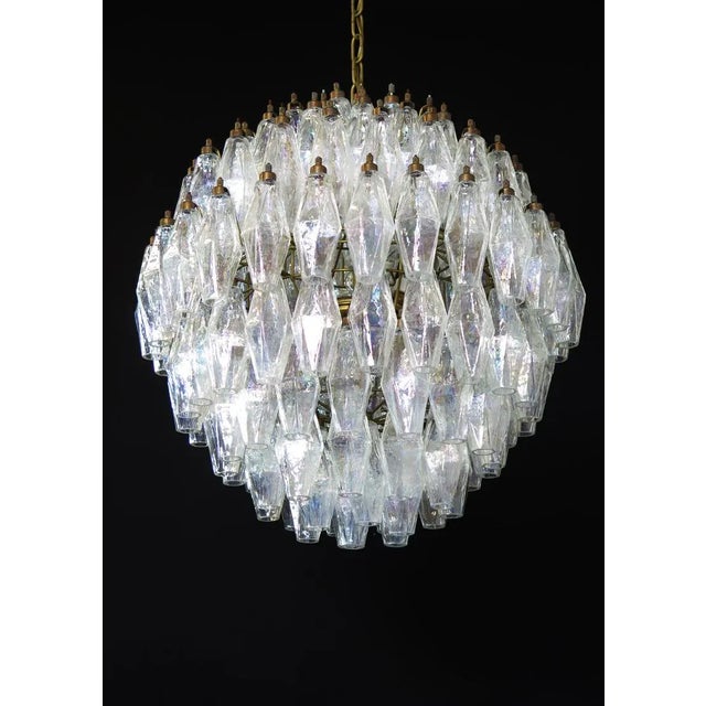 Glass Spherical Murano Candelier, 1978 For Sale - Image 7 of 13