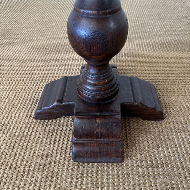 Morgan Table - Walnut Finish 25.5"d For Sale In Los Angeles - Image 6 of 9