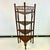 1940s Vintage Coastal British Colonial Stick & Ball Bamboo Corner Etagere - Oxblood Stain. For Sale - Image 9 of 18