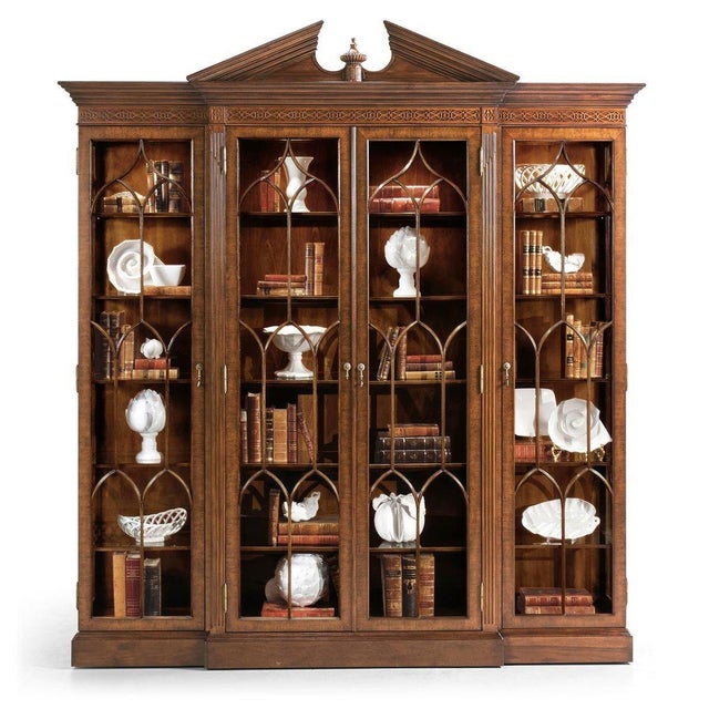 The English Breakfront Display Bookcase with Gothic Glazing stands out with its balanced, architectural design and classic...