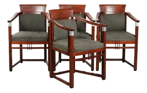 Fabric Dining Chairs from Schuitema, Set of 4