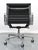 Late 20th Century Eames Style Black Leather Herman Miller Aluminum Group Chair For Sale - Image 13 of 15