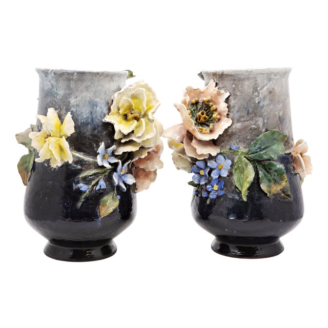 Ceramic Vases from Haviland & Co., 1890s, Set of 2 For Sale
