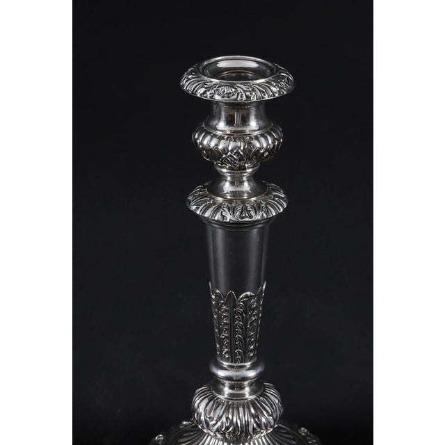 Antique Sheffield George III Candelabra, 18th Century, Set of 4 For Sale - Image 14 of 18
