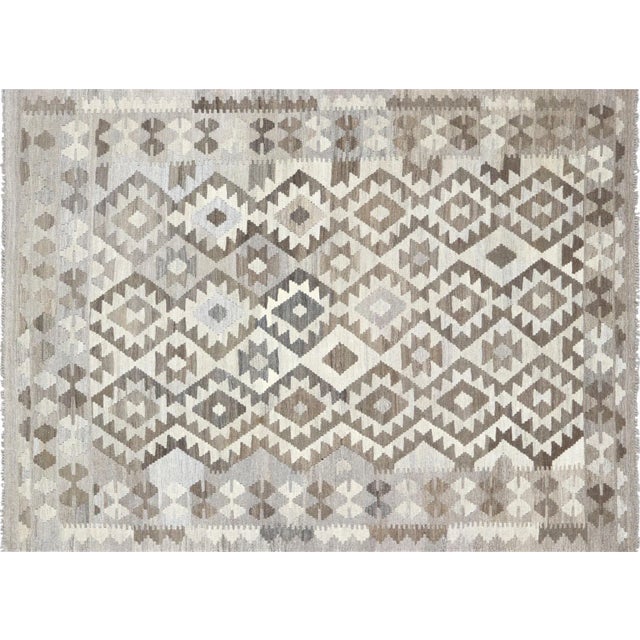 Contemporary Afghan Kilim Rug For Sale In Los Angeles - Image 6 of 6