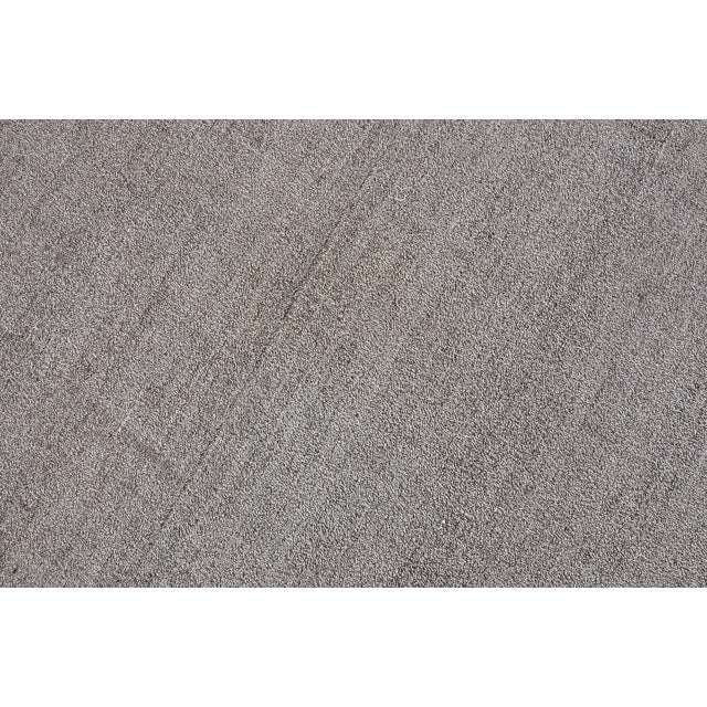 Vintage Mid-Century Turkish Striped Kilim Rug With Muted Earth Tones For Sale - Image 10 of 10