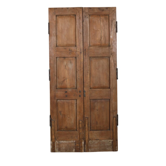 Antique Indian Sunburst Carved Teakwood Door, Late 19th C. For Sale In Santa Fe - Image 6 of 6