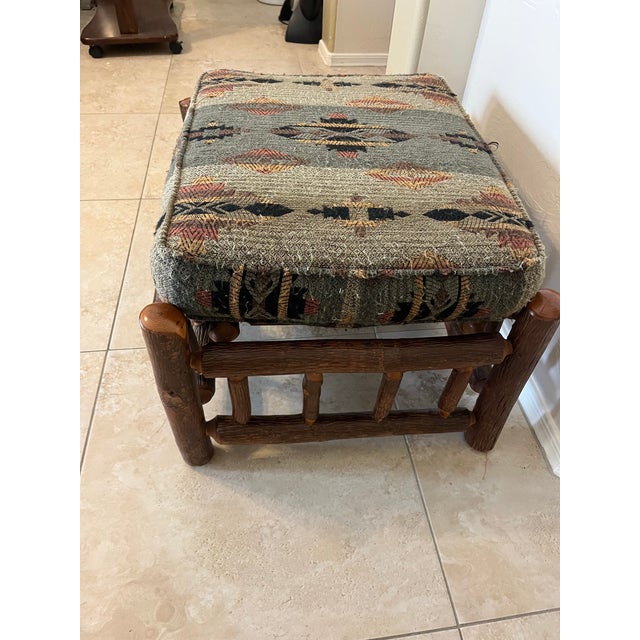 Old Hickory Furniture • Grove Park Ottoman For Sale - Image 11 of 12