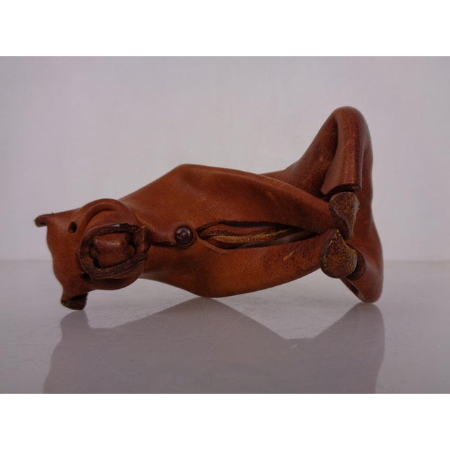 Handmade Leather Boxer Dog from Deru Wiesbaden, Germany, 1960s For Sale - Image 14 of 18