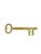 Mid 20th Century Vintage Brass Wall Mounted Key Form Key Holder For Sale - Image 5 of 8