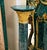 Victorian Victorian Style Display Pedestal With Emerald Finish & Gilded Ornamentation For Sale - Image 3 of 4