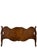 Early 20th Century Antique French Louis XV Style Flame Mahogany Twin Bed Frame With Gilt Carved Accents For Sale - Image 5 of 8