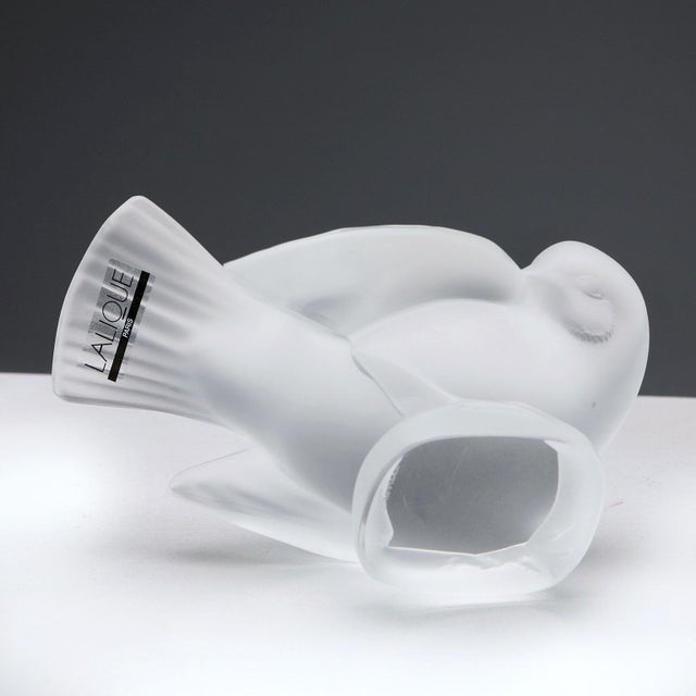 Glass Satin Crystal Bird from Lalique For Sale - Image 7 of 9