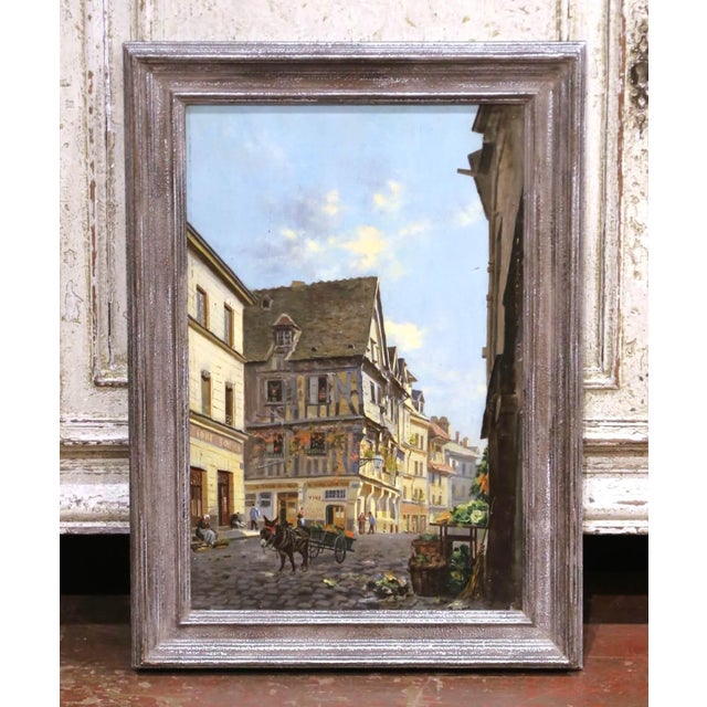 Late 19th Century Pair of 19th Century Rouen Oil Paintings Attributed to Torello Ancillotti For Sale - Image 5 of 14