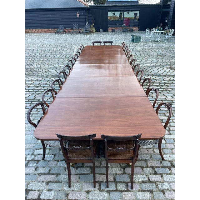 George III 28-Seater Mahogany Dining Table, 1800s For Sale - Image 9 of 18