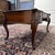 Wood English Writing Desk with Leather Top For Sale - Image 7 of 18