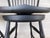 Wood Custom Black Distressed Hoop Back Windsor Style Counter Height Stools - A Pair For Sale - Image 7 of 17