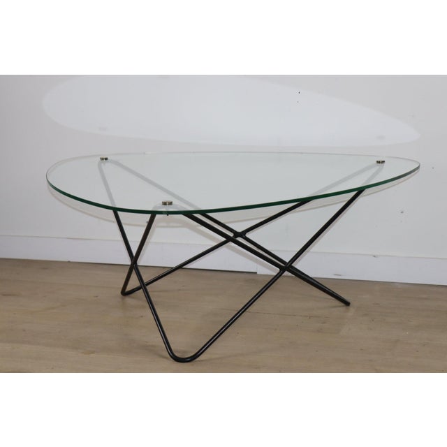 Elegant Jasmin coffee table designed by Florent Lasbleiz and produced by Airborne in the 1950s. This iconic piece of...