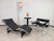 Bauhaus Vintage LC4 Chaise Lounge in Black Leather by Le Corbusier, 1970s For Sale - Image 3 of 13
