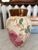 Exquisite English vase from the 1800s, made by Adderley. Poppy and grass seeds in tones of gold, rose pink, teal, and...