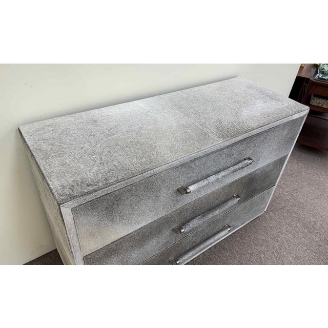 Bernhardt Bernhardt Parkin Hair on Hide Chest of Drawers For Sale - Image 4 of 17