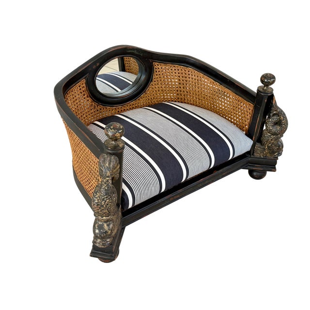 In the classic 19th C English Regency aesthetics, the luxury brand Maitland-Smith designed the ultimate pet bed in...
