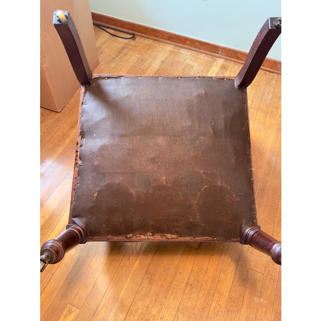 Antique Eastlake Style Victorian Needlepoint Armchair For Sale - Image 4 of 8