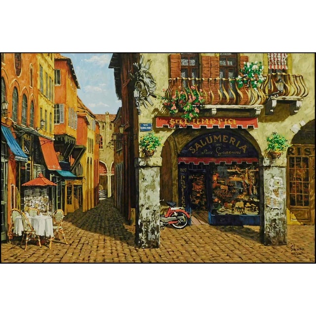 "Color of Italy" by Viktor Shvaiko Original limited edition serigraph on canvas, hand embellished This piece is hand...