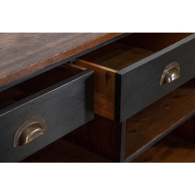 English Mahogany and Pine Shop Counter, 1890s For Sale - Image 9 of 17