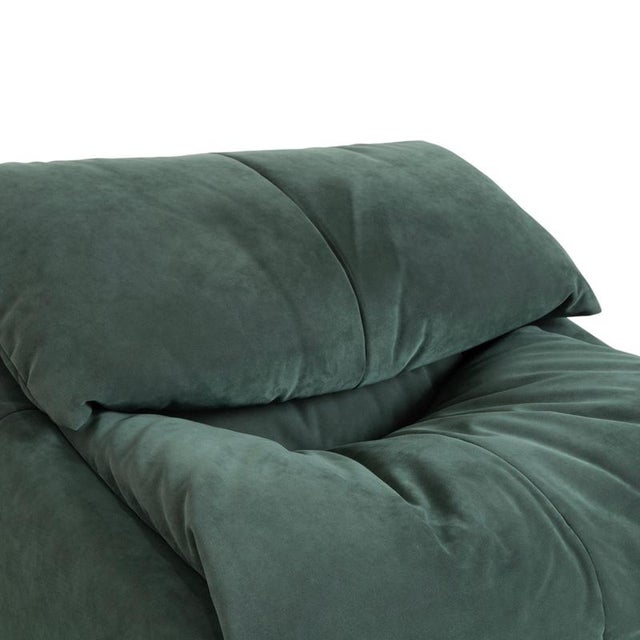 Textile Plumy Armchair in Sage Green Fabric Ligne Roset For Sale - Image 7 of 15