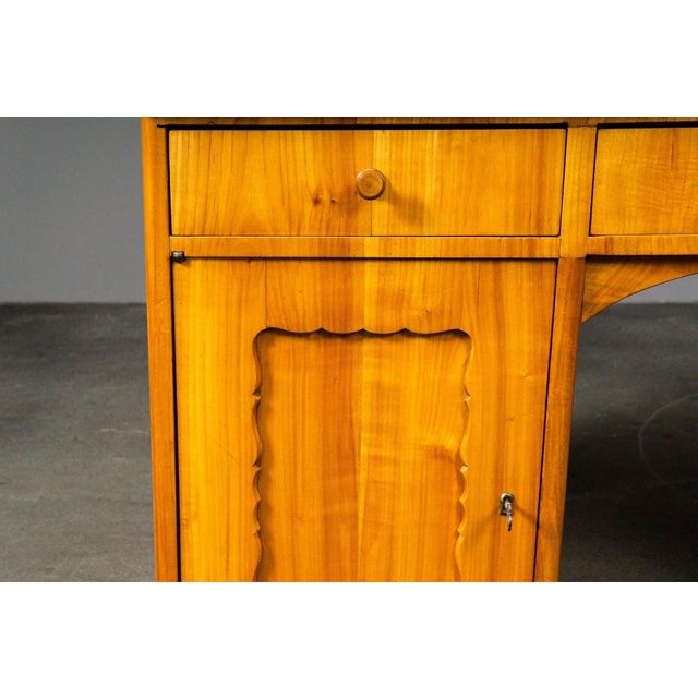 Biedermeier Desk in Cherry Veneer For Sale - Image 13 of 18