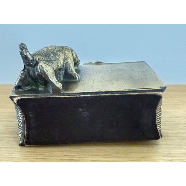 1960s Vintage Pm Craftsman Brass Bookend 430b Cocker Spaniels Dogs For Sale - Image 5 of 6