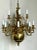 Vintage Regency Dutch Baroque Brass Chandelier For Sale - Image 4 of 10