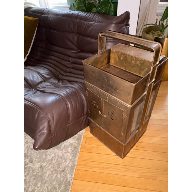 Chinese Antique Chinese Brass Street Food Server Stand For Sale - Image 3 of 11