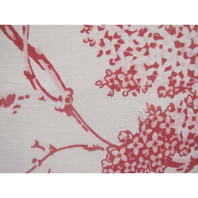Daybed Cover Antique French Fabric Pink Block Printed Floral Disign C1870 Ruffle Chairish