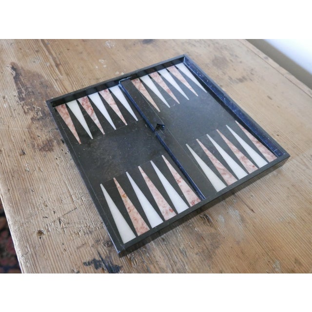 Marble Backgammon Board or Valet Tray For Sale - Image 4 of 6