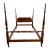 Vintage Full Size Pennsylvania House Chippendale Style Four Poster Bed For Sale