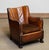 Club Chair in Tan Brown Patinated Leather in the style of Fritz Hansen, 1930s For Sale - Image 14 of 16