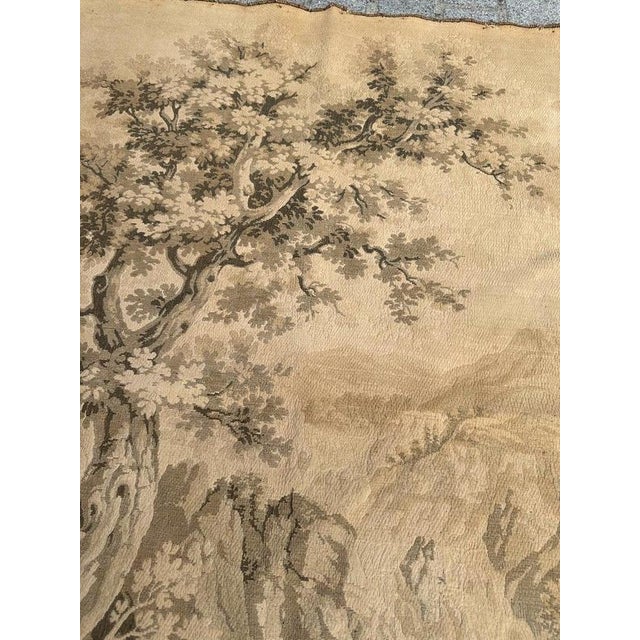 Antique French Jacquard Tapestry with Shepherds in the style of Aubusson, 1920s For Sale - Image 9 of 18