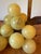 Wood Vintage Italian Alabaster Grape Cluster, Extra Large, Wood/Vine Stem For Sale - Image 7 of 13