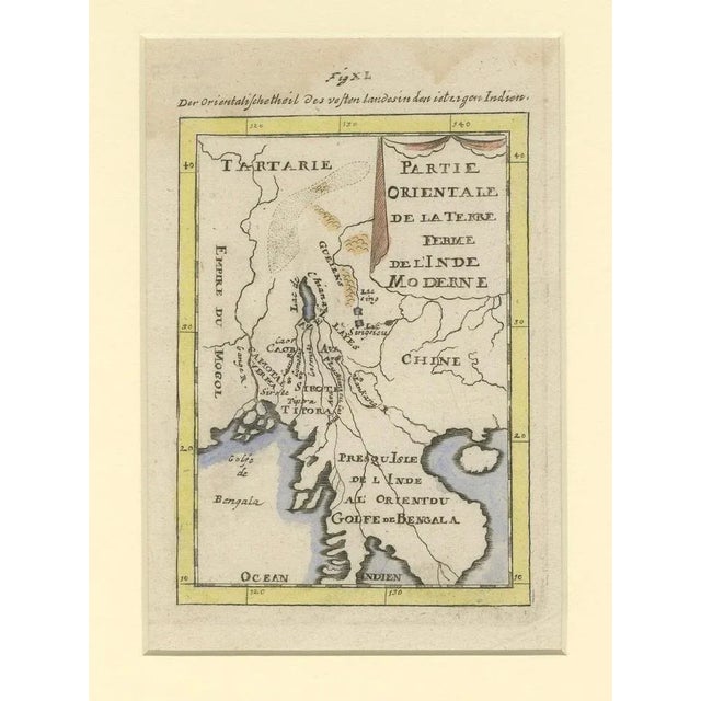 17th Century Antique Map of Northern India and the Bengal Gulf by Mallet, 1686 For Sale - Image 5 of 6