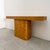Vintage 1980s Postmodern Console Table Rounded Edge Hallway Table Caramel Grain Midcentury Italian Modern For Sale In Palm Springs - Image 6 of 10