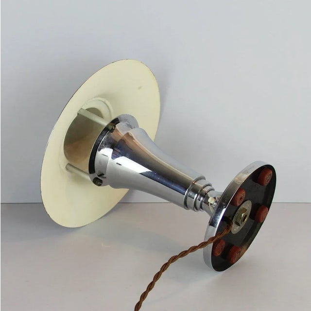 1930s Art Deco Chrome Table Lamp For Sale - Image 5 of 9