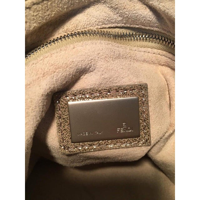 Gold Fendi Gold Leather Wrapping Straps Small Shoulder Bag For Sale - Image 8 of 9