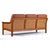 Danish Modern Teak Sofa With Caned Sides Restored in New Leather For Sale - Image 11 of 16